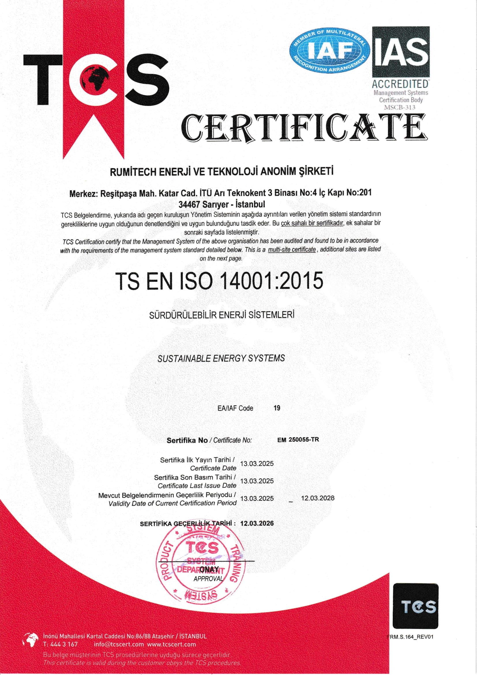 RUMİTECH 14001-1