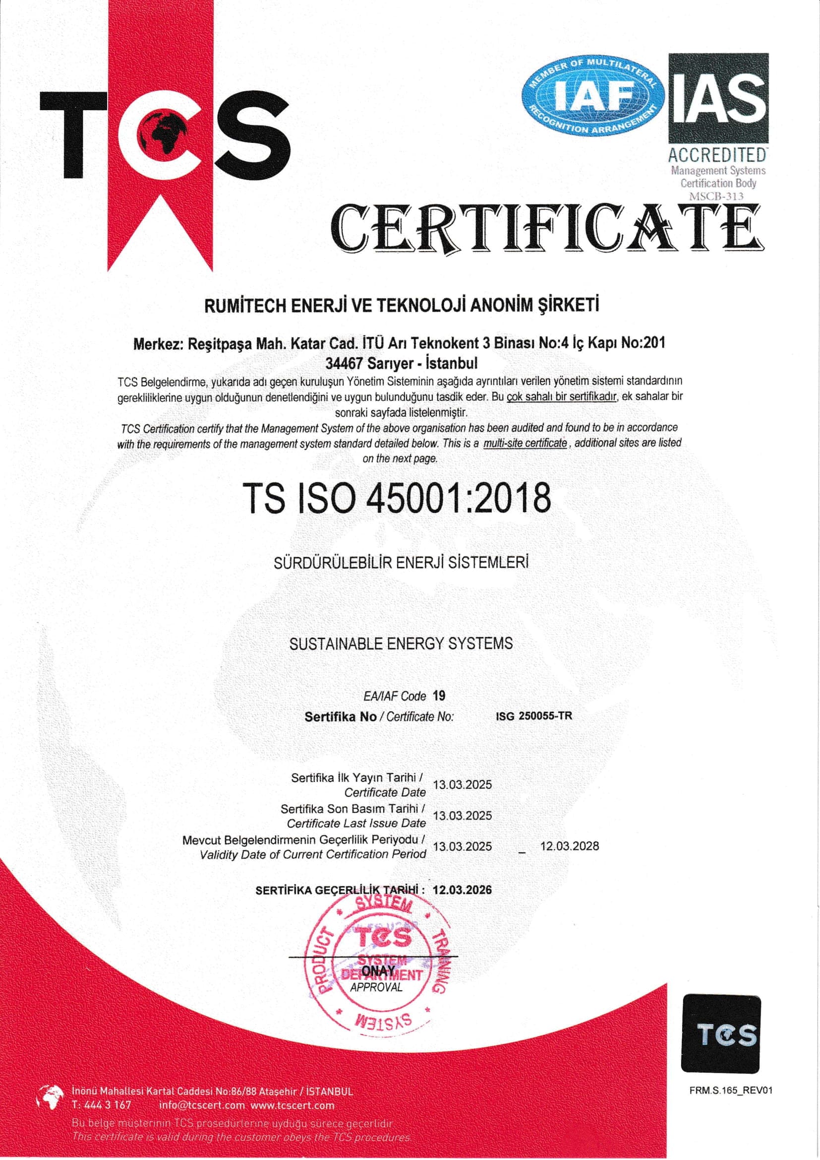 RUMİTECH 45001-1