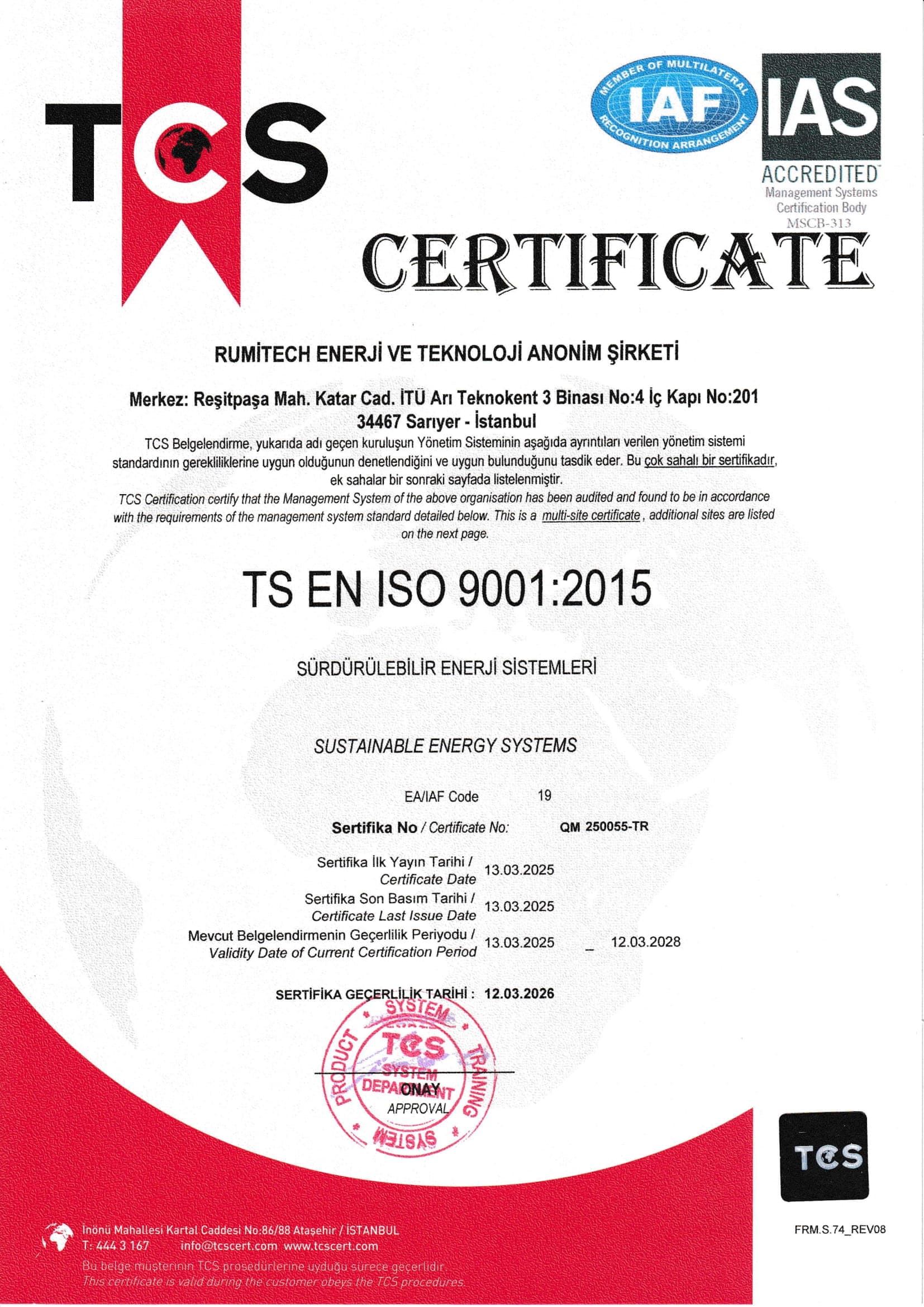 RUMİTECH 9001-1